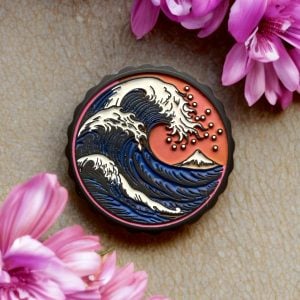 APE LIMITED "GREAT WAVE" HAND PAINTED CUSTOM CAPS / ACRO / PB-3 / VORTEX VENON / FASTFIRE E