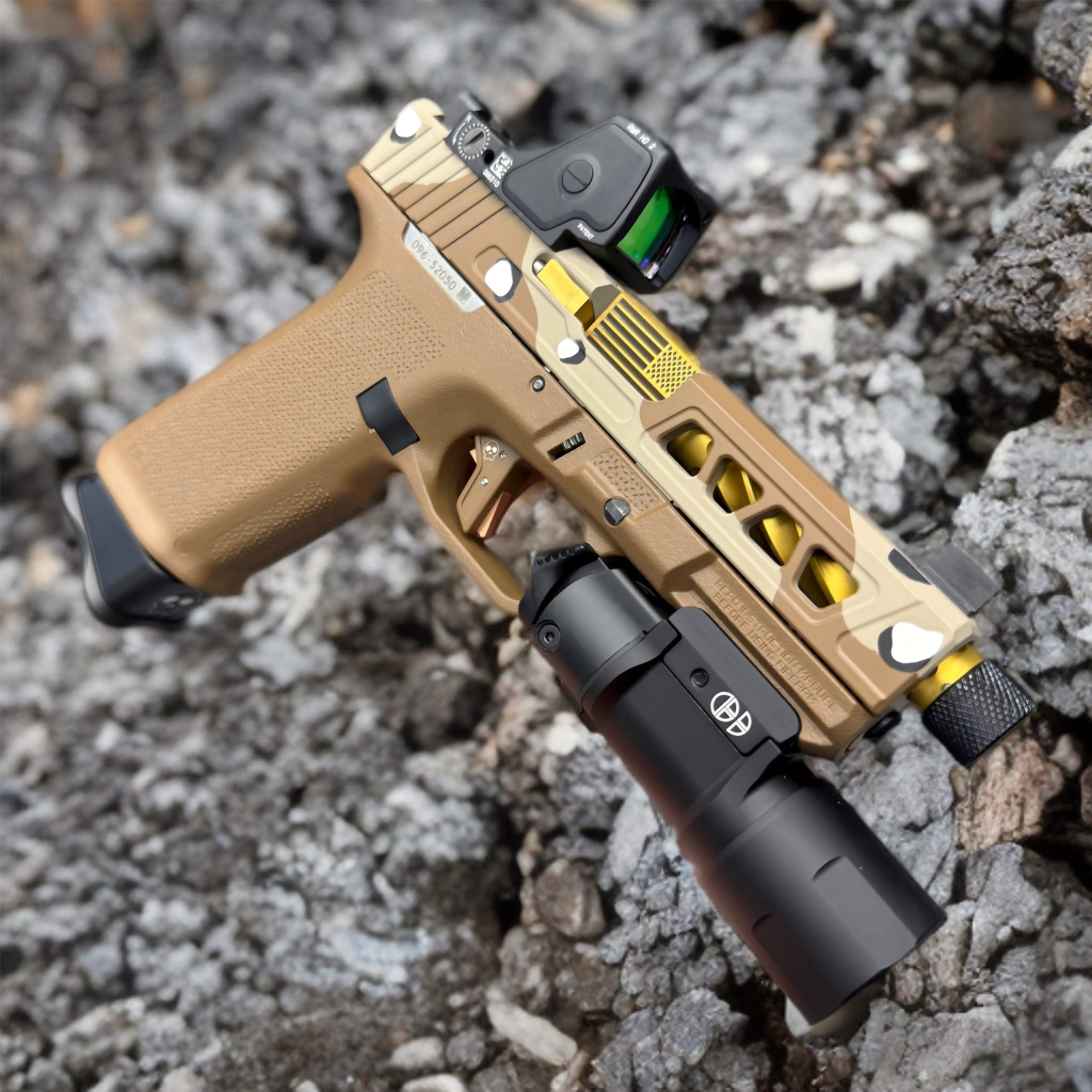 APE CUSTOM COPPER BROWN CERAKOTE MAGPUL RUGER RXM 17rd FULL SIZE