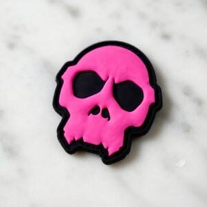 APE "PINK" SKULL PVC PATCH 3"