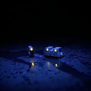 APE LIMITED METEORITE GLOCK SIGHTS / SUPPRESSOR HEIGHT / WHITE TRIT