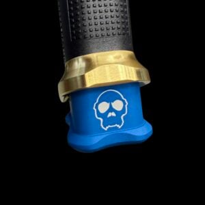 APE DEFENSE OEM GLOCK G17 / G45 / G19X MAG +2 EXTENSION / LIMITED METALLIC BLUE