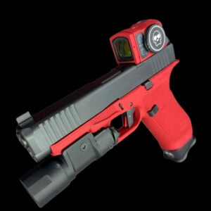APE ONE OF ONE CUSTOM GLOCK G17 Gen 6 / METALLIC RED W/ MATCHING ACRO P2