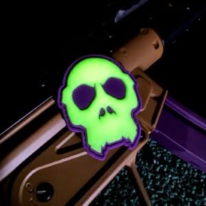 APE PURPLE GLOW SKULL PATCH