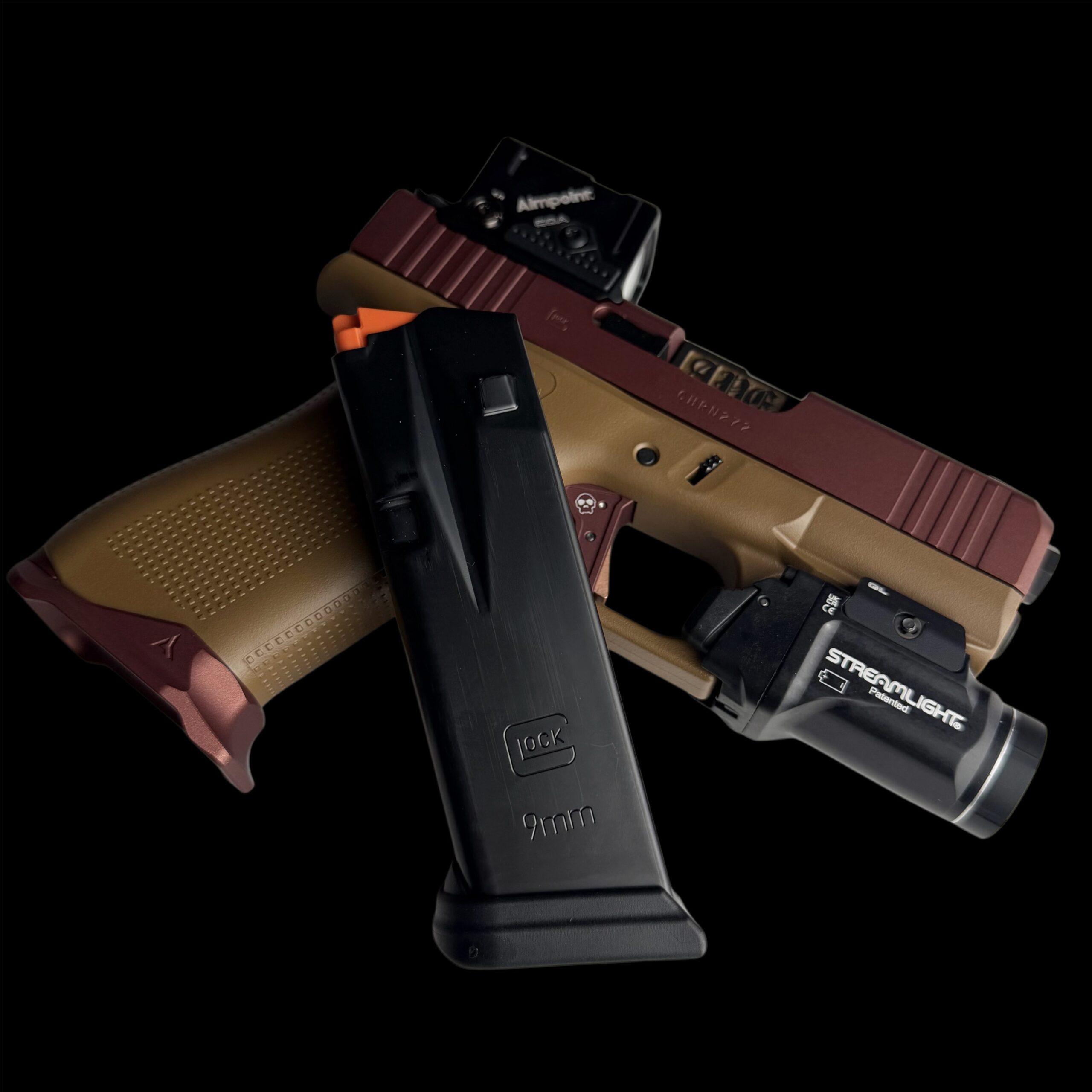 APE CUSTOM PORTED GLOCK G43X COA / FIRE BRONZE / INCLUDES NEW 15RD MAG! - Image 5