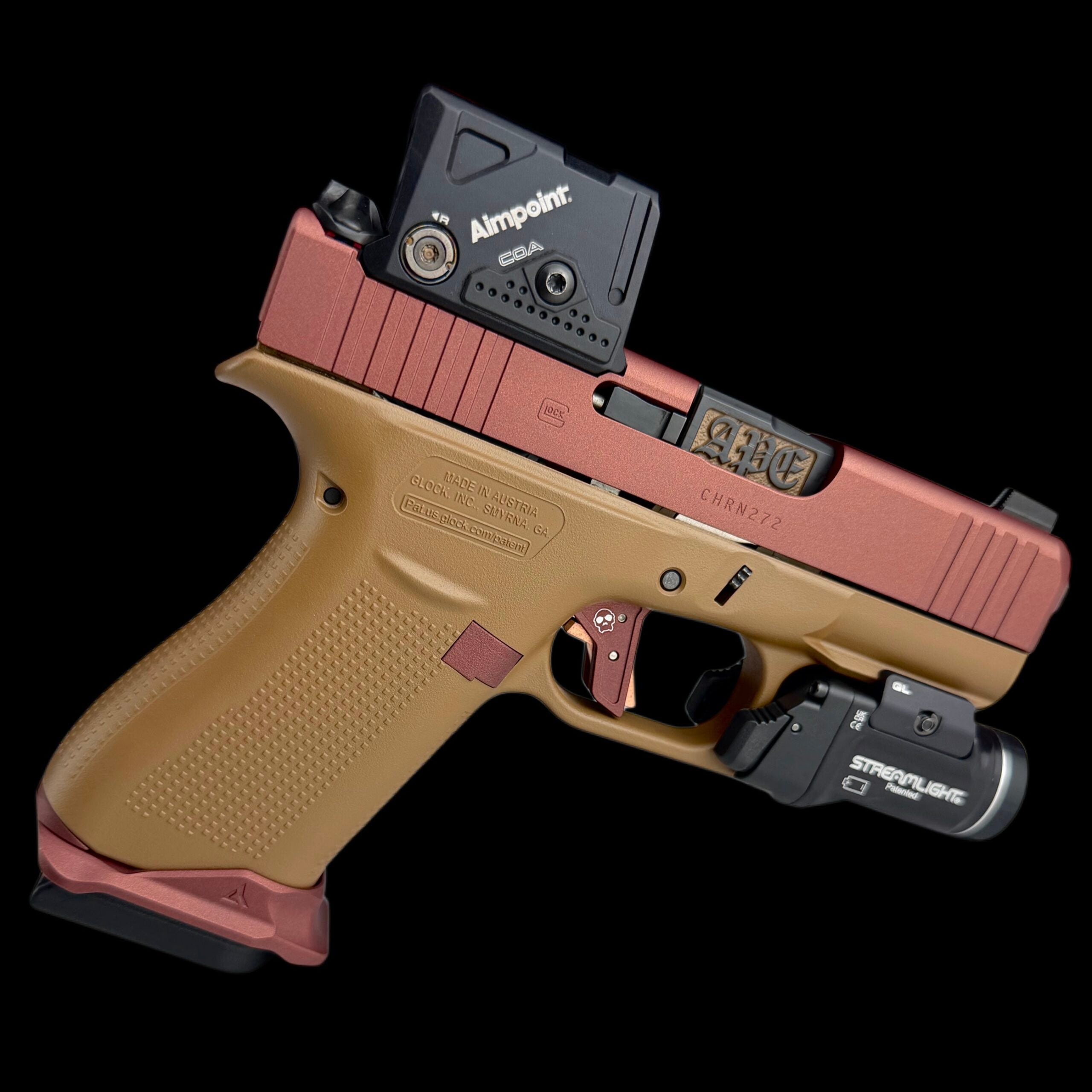 APE CUSTOM PORTED GLOCK G43X COA / FIRE BRONZE / INCLUDES NEW 15RD MAG! - Image 7