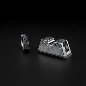 APE CRYSTALLIZED TITANIUM DIAMOND GLOCK SIGHTS / SUPPRESSOR HEIGHT / WHITE TRITIUM
