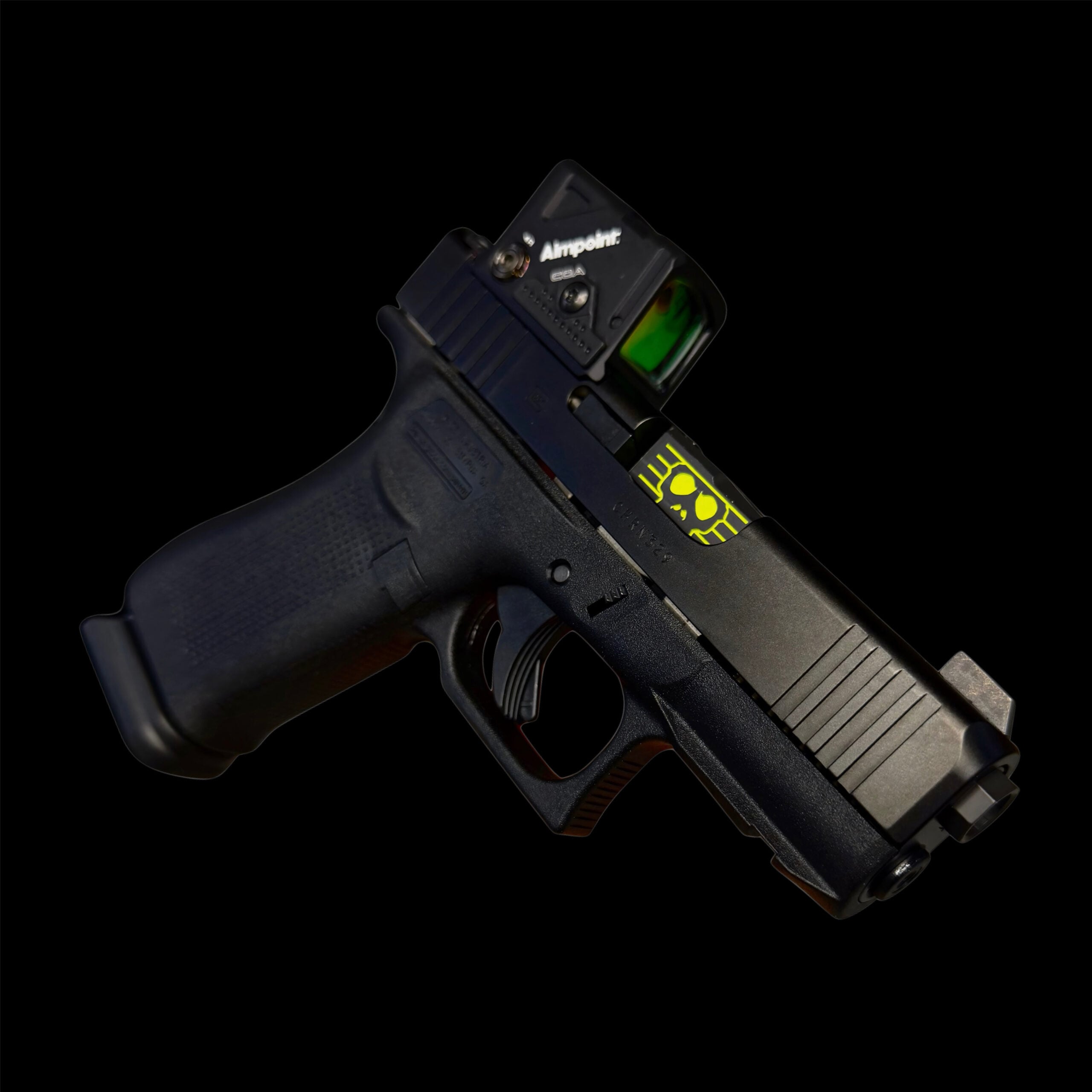 LIMITED APE DEFENSE "X" BARREL for Glock® 43/43X - BLACK / NEON COLOR-FILL - Image 3