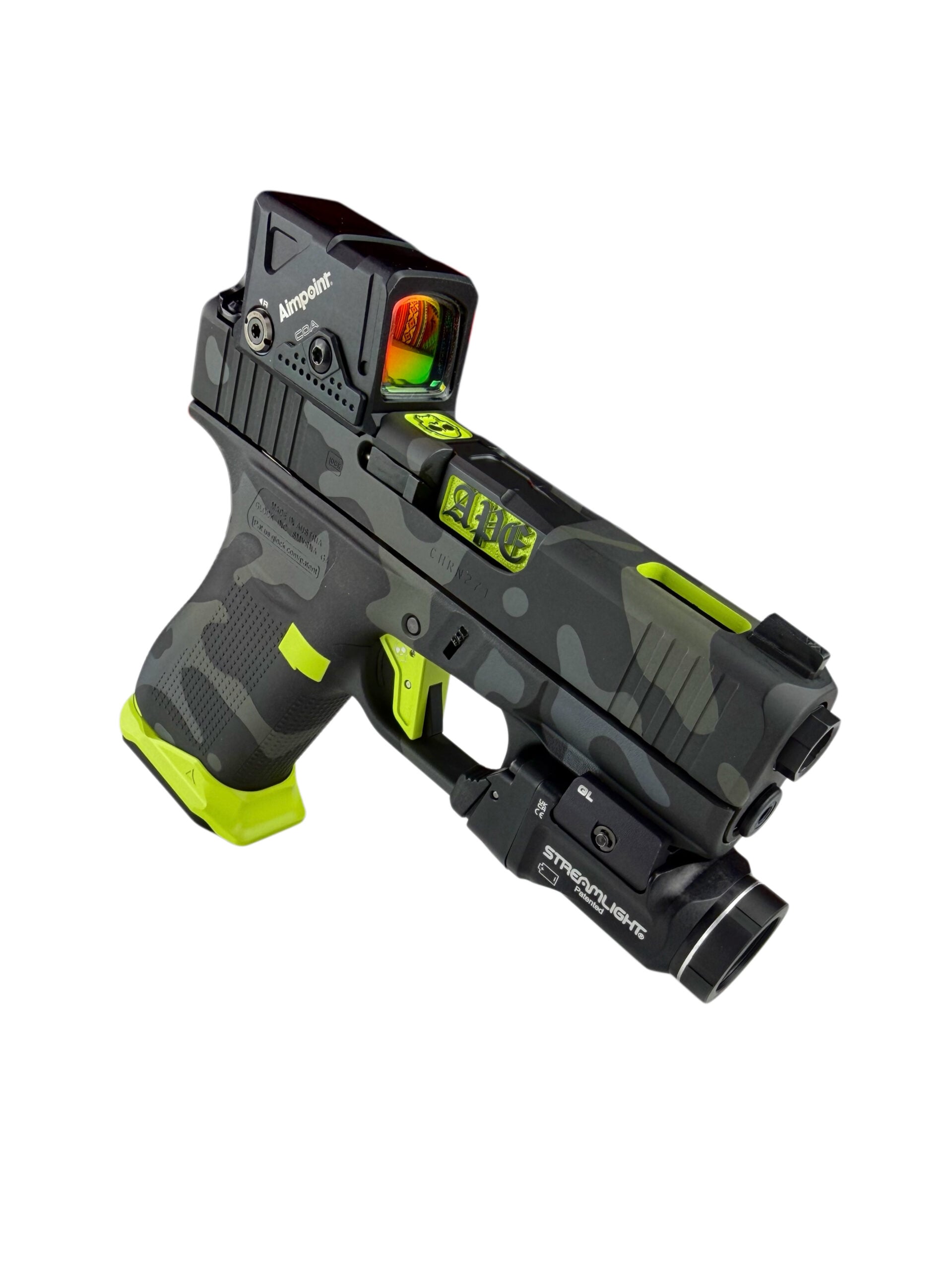 APE CUSTOM PORTED GLOCK G43X COA / MULTICAM BLACK / NEON