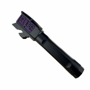 LIMITED APE DEFENSE "X" BARREL for Glock® 43/43X - BLACK / PURPLE COLOR-FILL