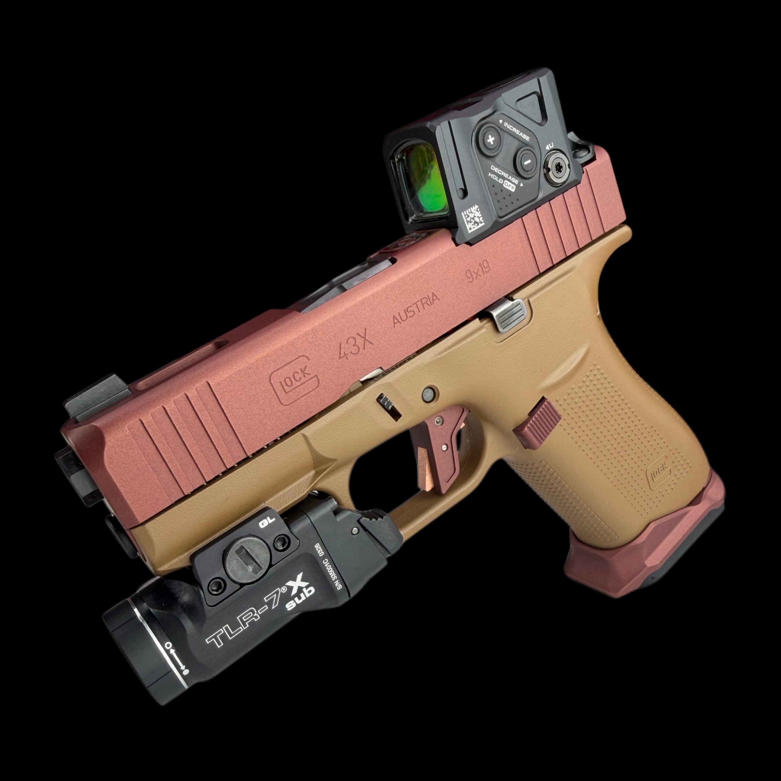 APE CUSTOM PORTED GLOCK G43X COA / FIRE BRONZE / INCLUDES NEW 15RD MAG! - Image 8