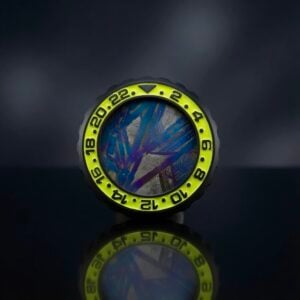 APE "ONE OF ONE" SAPHIRE CRYSTAL NEON METEORITE ACRO P2 BATTERY CAP
