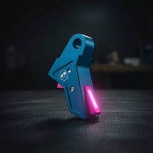 APE TRITIUM INFUSED GLOCK TRIGGER /  TEAL ANODIZED / PINK GEN 1-6