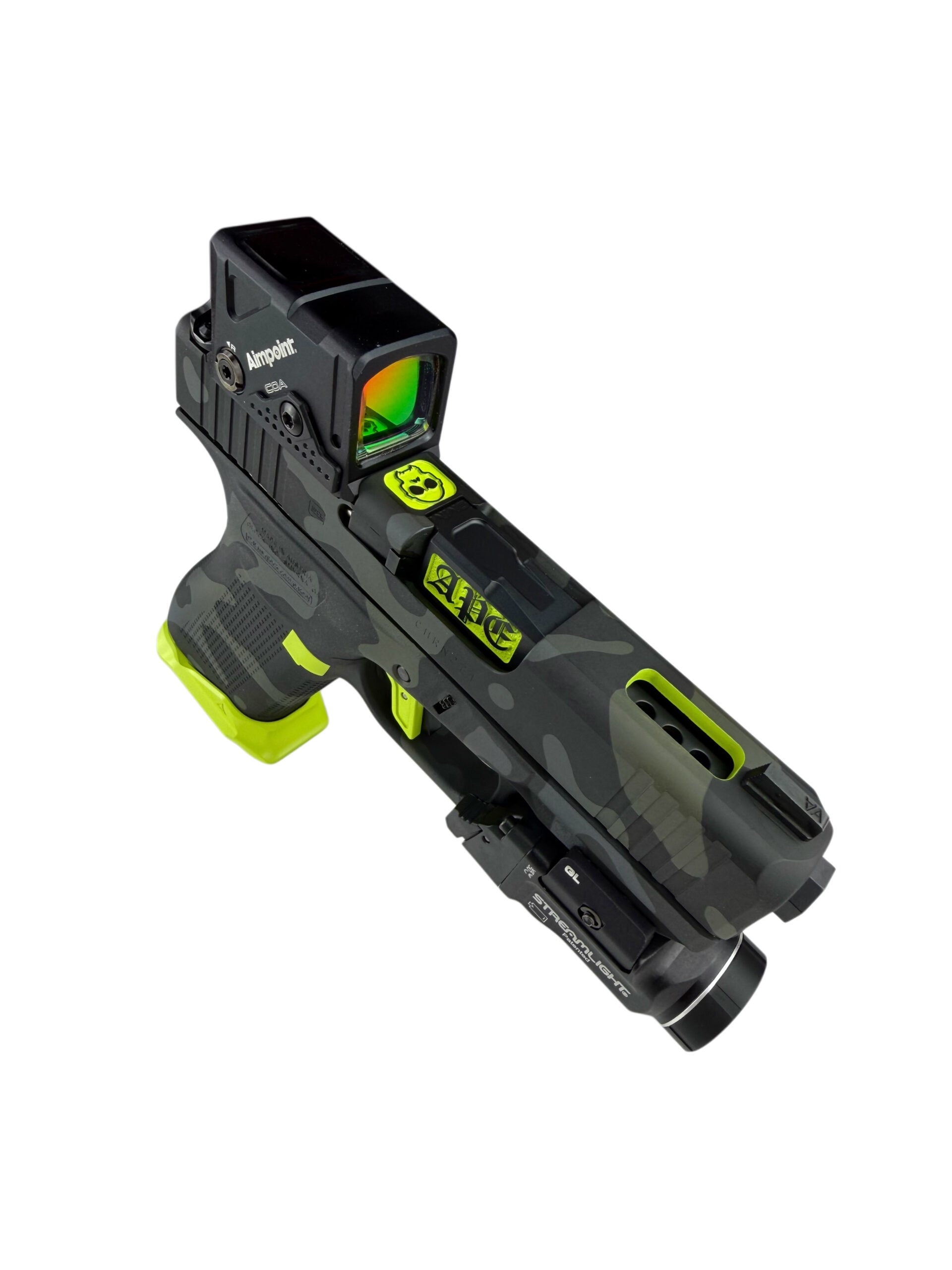 APE CUSTOM PORTED GLOCK G43X COA / MULTICAM BLACK / NEON - Image 8