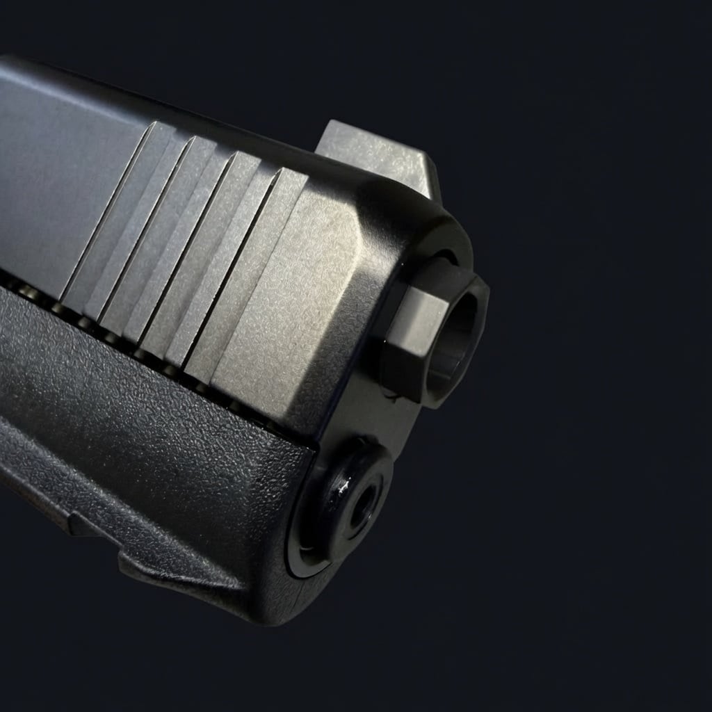 LIMITED APE DEFENSE "X" BARREL for Glock® 43/43X - BLACK / NEON COLOR-FILL - Image 4