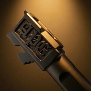 LIMITED APE "X" BARREL for Glock® GEN 1-6 G19 / G45 / 19X / RXM - BLACK DEEP ENGRAVED