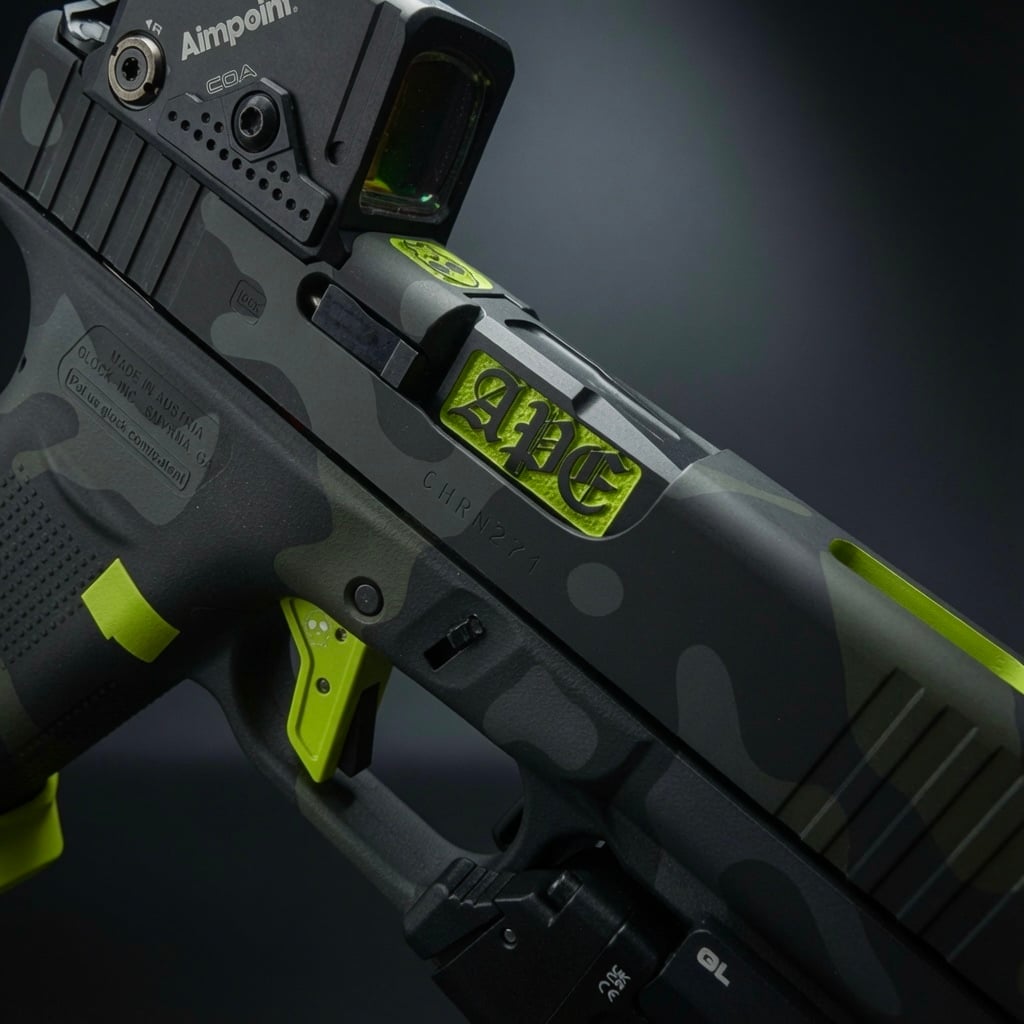 APE CUSTOM PORTED GLOCK G43X COA / MULTICAM BLACK / NEON - Image 11