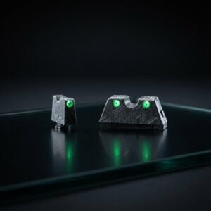 APE "ONE OF TWO" METEORITE / EMERALD GLOCK SIGHTS