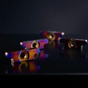 APE TITANIUM ACRO P2  REPLACEMENT OPTIC CLAW FLAME ANODIZED