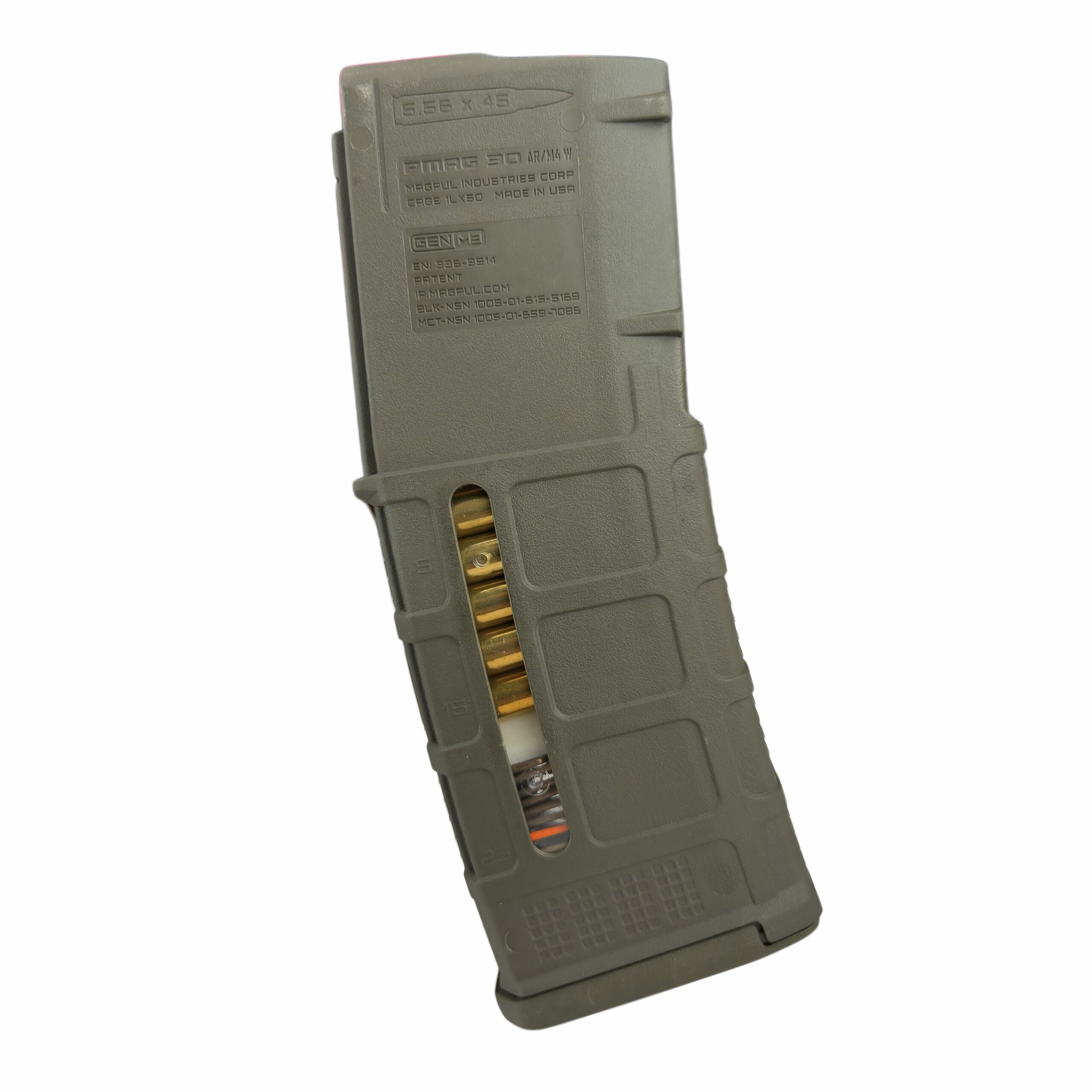 APE LIMITED OD GREEN MAGPUL PMAG 30 AR/M4 GEN M3 5.56 MAG + GLOW FOLLOWER SET - Image 4