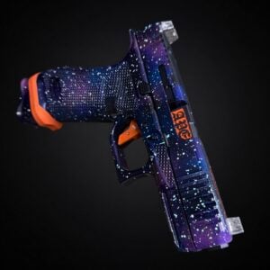 APE CUSTOM "ONE OF ONE"  G45 Gen 6 GALAXY / METEORITE SIGHTS / GREEN TRITIUM