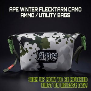 LIMITED APE "WINTER FLECKTARN CAMO" CARRYALL AMMO / UTILITY BAG